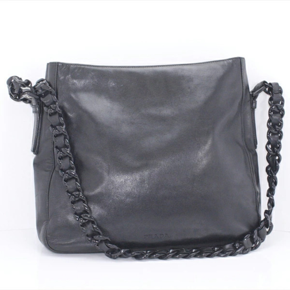 Prada Chain Shoulder All Bag Leather